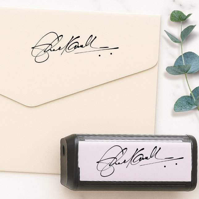 Carimbo Auto Entintado Signature Stamp | Upload Your Handwritten Name (The perfect stamp for easily signing documents, letters, forms, contracts, checks & more!)