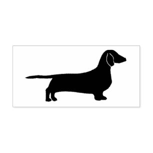 Carimbo Auto Entintado silhueta dachshund
