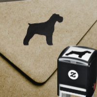 Silhueta de Cachorro Schnauzer com Ouvidos de Papo