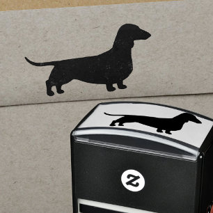 Carimbo Auto Entintado Silhueta do Dachshund