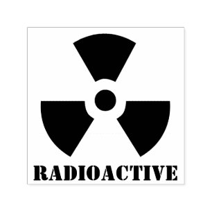 Carimbo Auto Entintado Símbolo radioativo