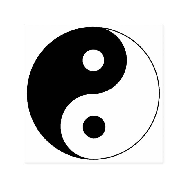Carimbo Auto Entintado Símbolo Yin Yang Espiritual (Design)