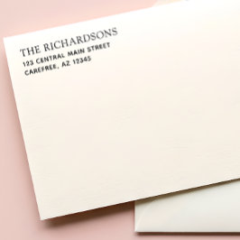 Carimbo Auto Entintado Simple Family Name Return Address