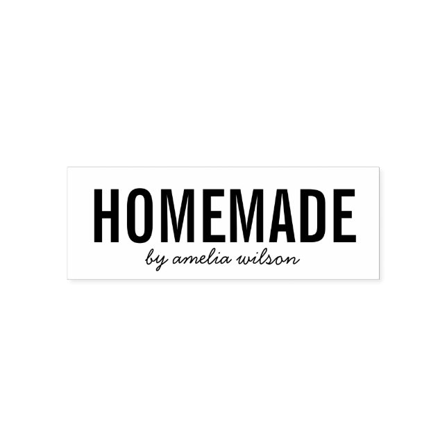 Carimbo Auto Entintado Simple Stylish Personalize with Name Homemade (Design)