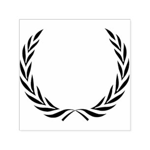 Carimbo Auto Entintado Simple Wreath Silhouette