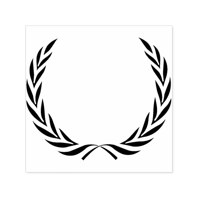 Carimbo Auto Entintado Simple Wreath Silhouette (Design)