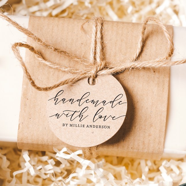 Carimbo Auto Entintado Simples à mão com o Love Script Small Business (Criador carregado)