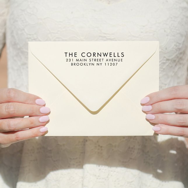 Carimbo Auto Entintado Simples Casamento Salve a Data Endereço de Devoluç (Criador carregado)