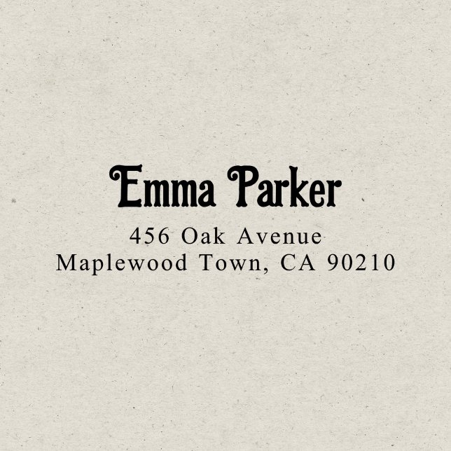 Carimbo Auto Entintado Simples e Decorativo Elegante Retro do rico (Criador carregado)