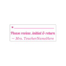 Simples "Por favor, revise, inicial e devolva"