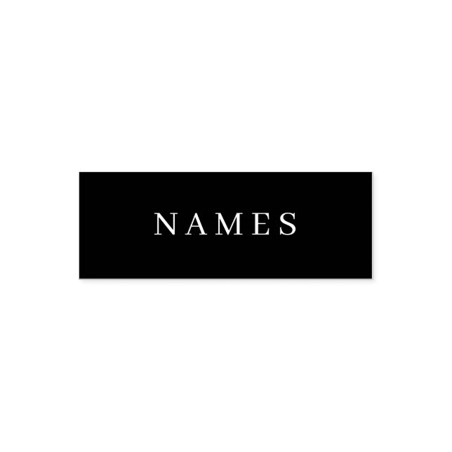 Carimbo Auto Entintado Simples Preto Personalizado Adicionar Seu Nome Ele (Design)