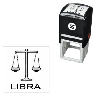 Carimbo Auto Entintado Sinal de estrela do Ouro Libra Escala