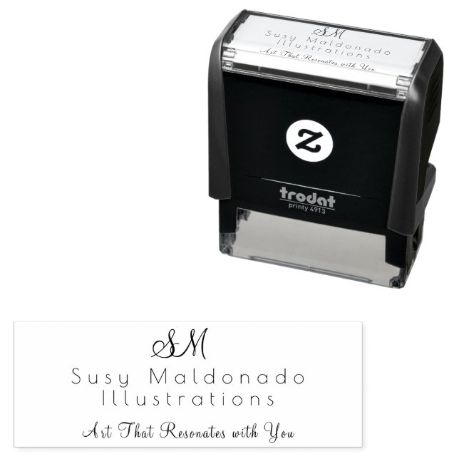 Carimbo Auto Entintado Small Business Self Inking Rubber Stamp (In Situ)