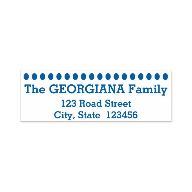 Carimbo Auto Entintado Sobrenome e endereço da família + linha de formas  (Design)