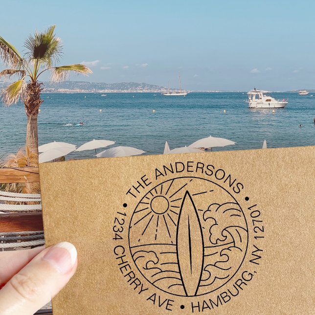 Carimbo Auto Entintado Sobrevivência de Ondas de Conselho de Endereço de  (Criador carregado)