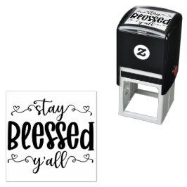 Carimbo Auto Entintado Stay Blessed Y'all - Thanksgiving 