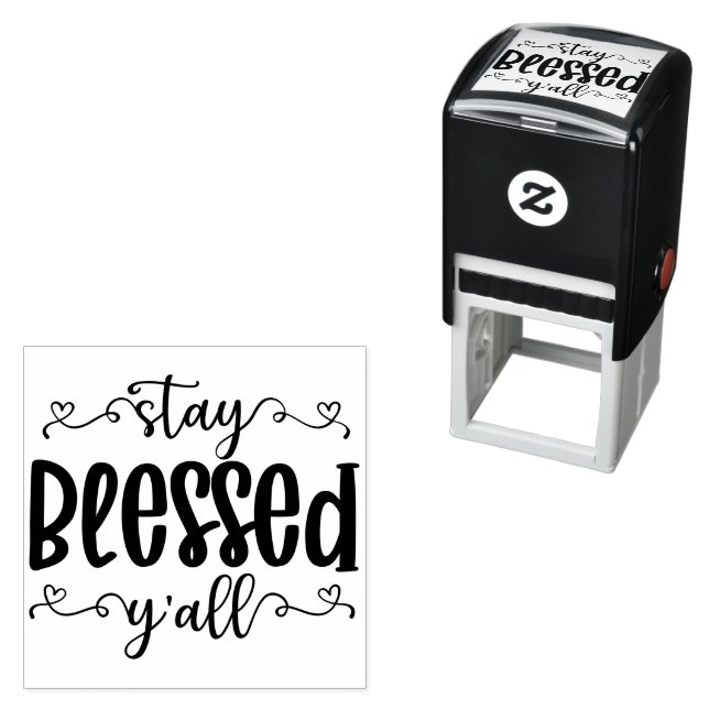 Carimbo Auto Entintado Stay Blessed Y'all - Thanksgiving  (In Situ)