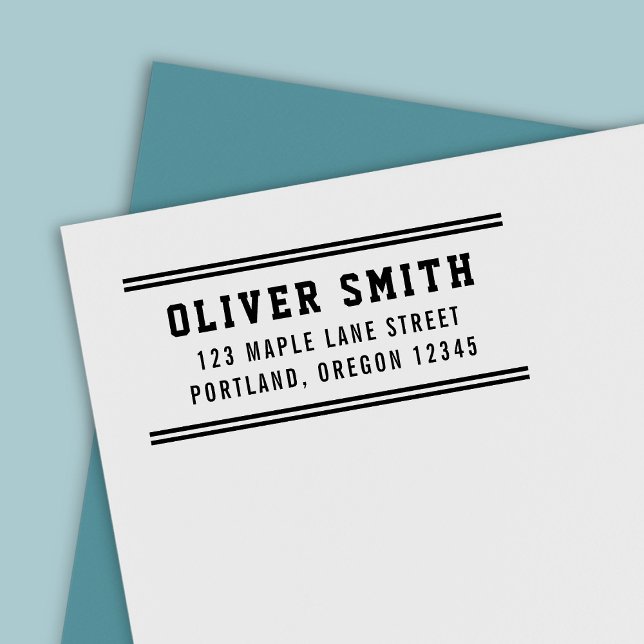 Carimbo Auto Entintado Stripes Estilo do Estilo do Esportivo Varsity Nome (Criador carregado)