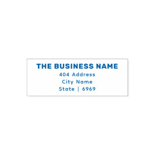 Carimbo Auto Entintado Sua empresa de logotipo Endereço de devolução si