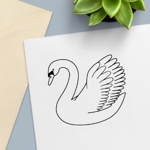 Carimbo Auto Entintado Swan branco