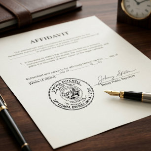 Carimbo Auto Entintado Tabelião Público Profissional Estados da Califór