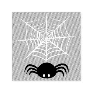 Carimbo Auto Entintado Teia de Aranha de Halloween 