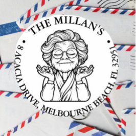 Carimbo Auto Entintado tema da vovó pacífica