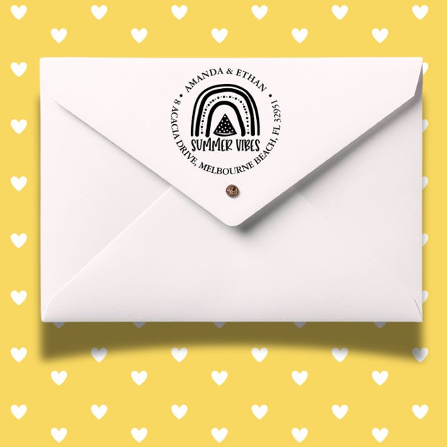 Carimbo Auto Entintado Tema das Víblias de Verão (Capture the spirit of summer with self-inking stamp)