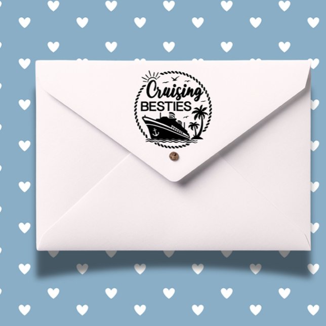 Carimbo Auto Entintado Tema de Cruzamento Besties (Celebrate friendship with the Cruising Besties self-inking stamp )