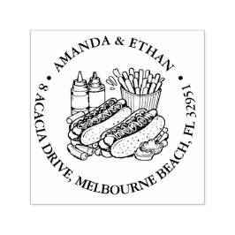 Carimbo Auto Entintado Tema do snack de chipsets de terceiros