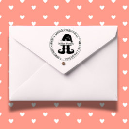 Carimbo Auto Entintado tema Elf Christmas Boy