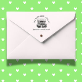 Carimbo Auto Entintado Tema Flowers Frescas