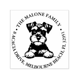 Carimbo Auto Entintado Tema Personalizado da Puppy Terrier