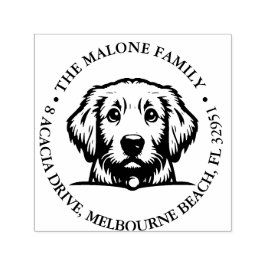 Carimbo Auto Entintado Tema Personalizado de Pequim Terrier Puppy