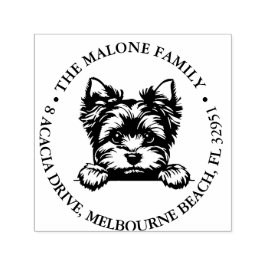 Carimbo Auto Entintado Tema Personalizado do Welsh Terrier Puppy