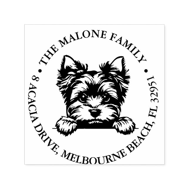 Carimbo Auto Entintado Tema Personalizado do Welsh Terrier Puppy (Design)