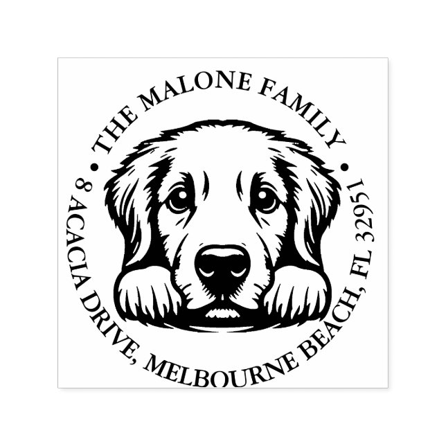 Carimbo Auto Entintado Tema Personalizado Puppy Puppy de Pequim (Design)