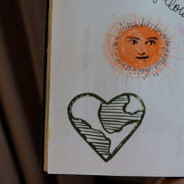 Carimbo Auto Entintado Terra Dia Coração Amor Terrestre