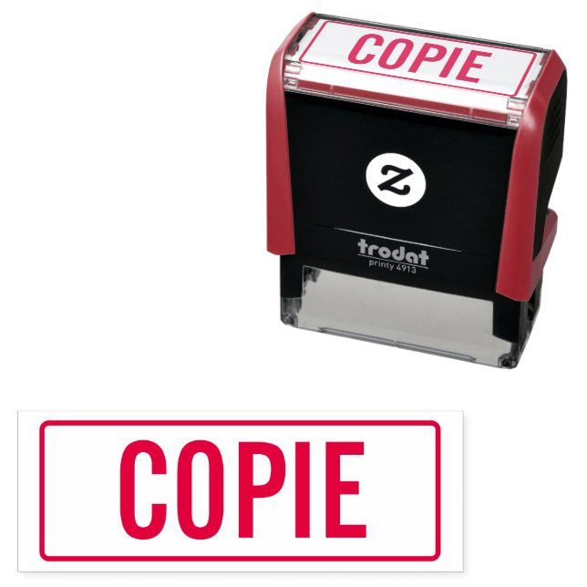 Carimbo Auto Entintado Texte COPIE (In Situ)