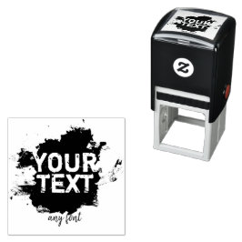 Carimbo Auto Entintado Texto personalizado e imagem suja