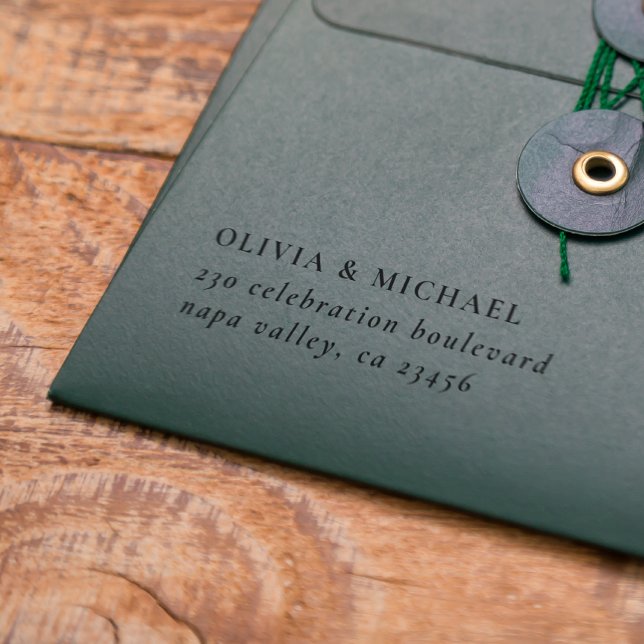 Carimbo Auto Entintado Texto Personalizado Texto em Negrito Endereço de R (Rubber Stamp Mock-up)