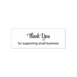 Carimbo Auto Entintado Thank You for Supporting Small Business Template