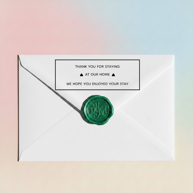 Carimbo Auto Entintado Thank You Guest Stamp for Vacation Rental Hosts (Criador carregado)