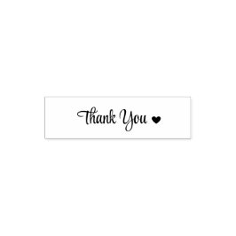 Carimbo Auto Entintado “Thank You” with Heart Rubber Stamp