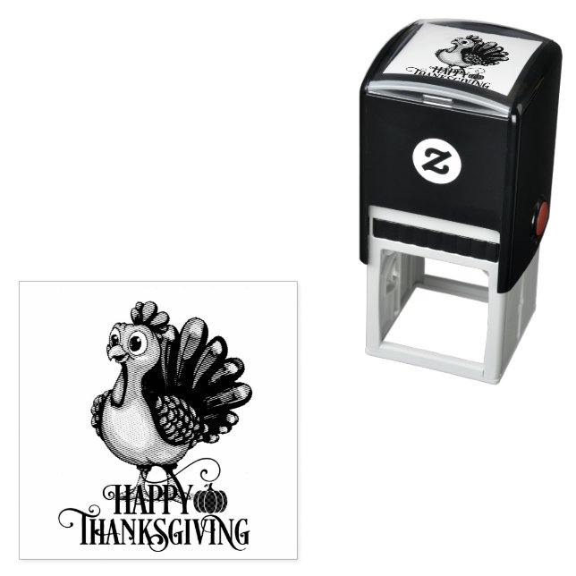 Carimbo Auto Entintado Thanksgiving Turkey (In Situ)