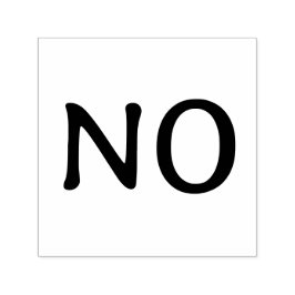 Carimbo Auto Entintado The Word No Funny Minimalist Statement Text