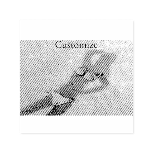 Carimbo Auto Entintado Thunder_Cove da Areia de Bikini Azul (Design)