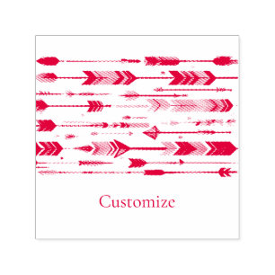 Carimbo Auto Entintado Thunder_Cove do Padrão de Seta Multicoloração