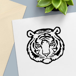 Carimbo Auto Entintado Tigre, Gato Selvagem