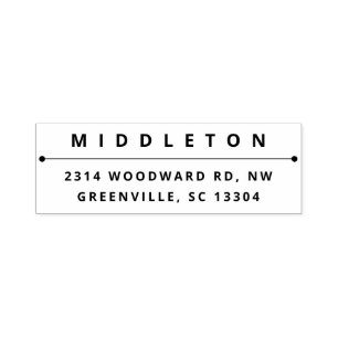 Carimbo Auto Entintado Tipo de Negrito Moderno